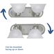 Avalon 2 Light 18 inch Brushed Nickel Bath Vanity Wall Light