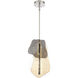 Grotto LED 8 inch Polished Nickel Pendant Ceiling Light
