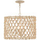 Chesapeake 4 Light 21 inch Beige Drum Chandelier Ceiling Light