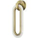 Aurora 1 Light 6.5 inch Polished Antique Brass ADA Wall Sconce Wall Light