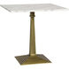 Fadim 30 X 30 inch Antique Brass Side Table