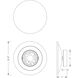 Discus LED 10.25 inch Travertine and Antique Bronze ADA Wall Sconce Wall Light