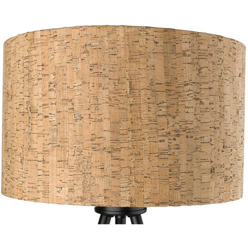 Lisbon 22 inch 100.00 watt Matte Black Table Lamp Portable Light