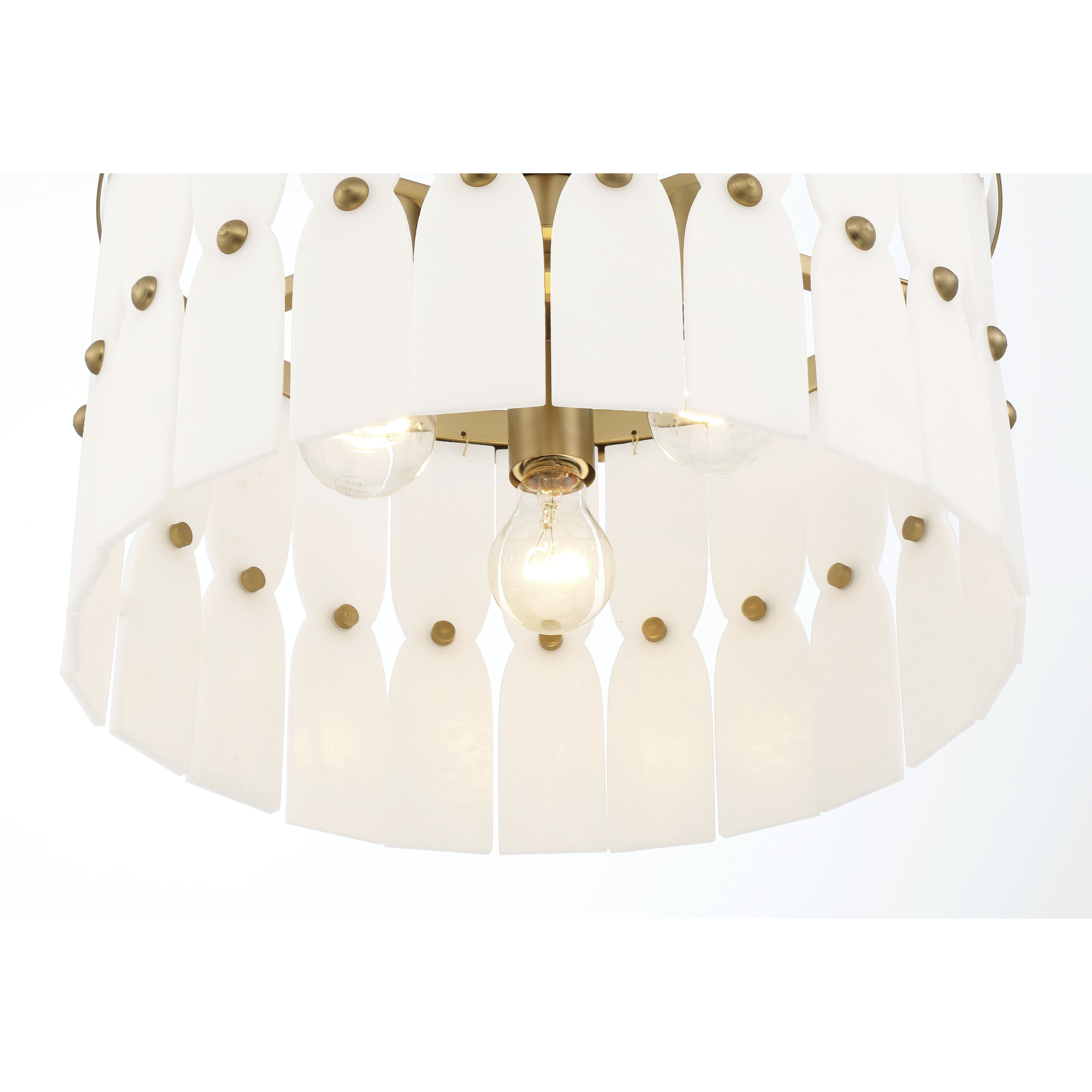 Coronelle 3 Light 16 inch Legacy Brass Convertible Semi-Flush Ceiling Light