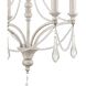 French Parlor 4 Light 16 inch Vintage White with Clear Chandelier Ceiling Light