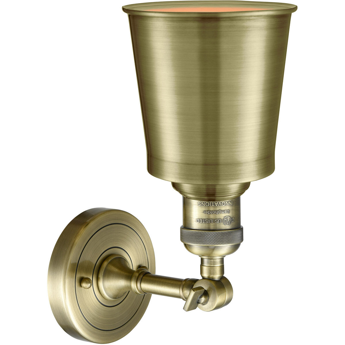 Franklin Restoration Addison 1 Light 5 inch Antique Brass Semi-Flush Mount Ceiling Light in Incandescent, Franklin Restoration