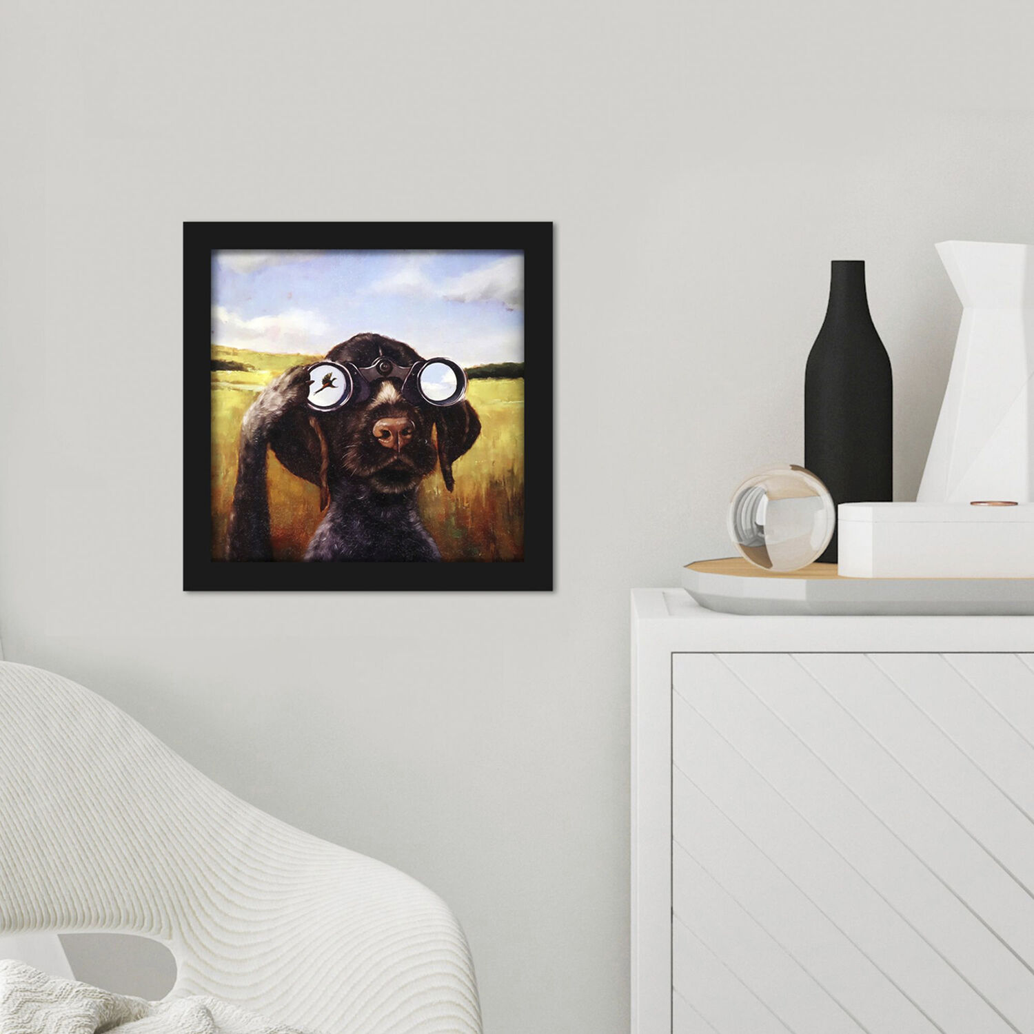 Animals 11 X 11 inch Non-Glass Framed Art, Propac