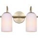 Novalee 2 Light 14.5 inch Gold Vanity Light Wall Light