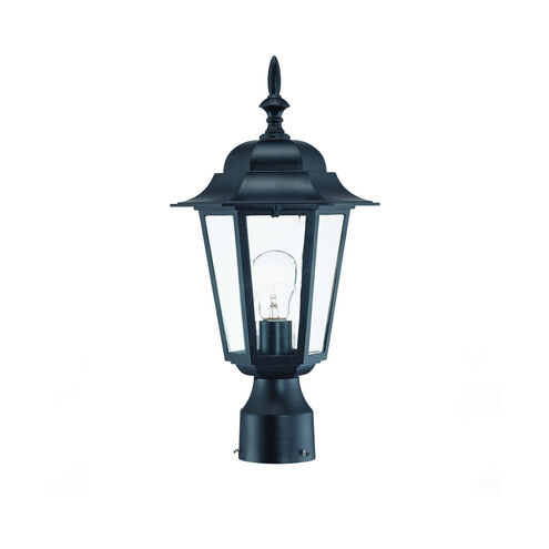 Camelot 1 Light 17 inch Matte Black Exterior Post Mount Light