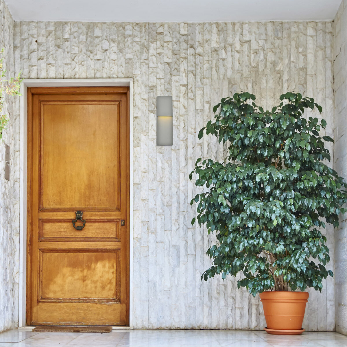 Raine 16 inch Silver Outdoor Wall Light