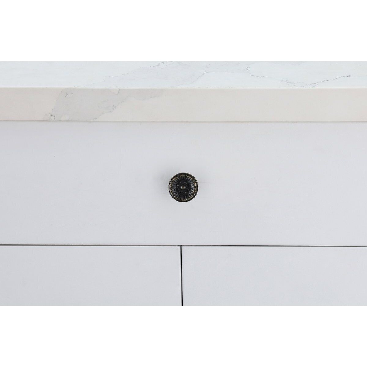 Corio Antique Bronze Hardware Cabinet Knob, Set of 10