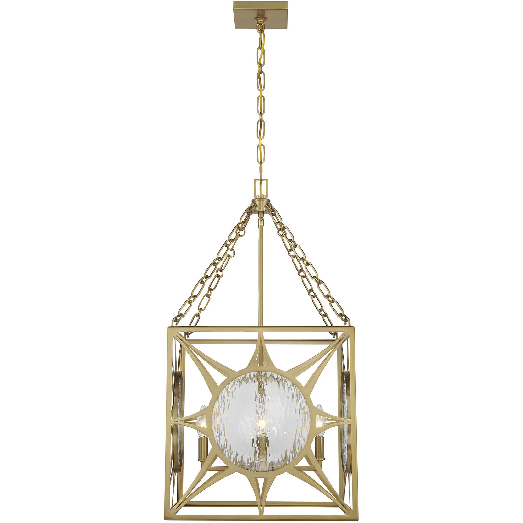 Balfour 4 Light 17 inch Warm Brass Pendant Ceiling Light
