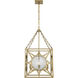 Balfour 4 Light 17 inch Warm Brass Pendant Ceiling Light