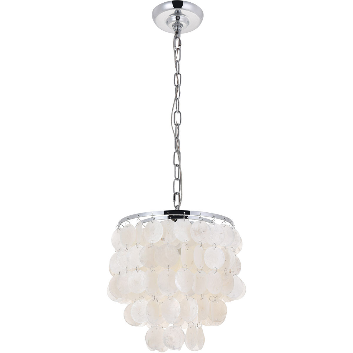 Selene 1 Light 10 inch Chrome Pendant Ceiling Light