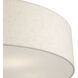 Monroe 6 Light 30 inch Antique Brass Semi Flush Mount Ceiling Light, Extra Large