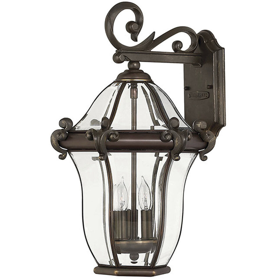 Estate Series San Clemente Outdoor Wall Mount Lantern in Copper Bronze, Small