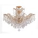 Maria Theresa 6 Light 27 inch Gold Semi Flush Ceiling Light in Clear Swarovski Strass
