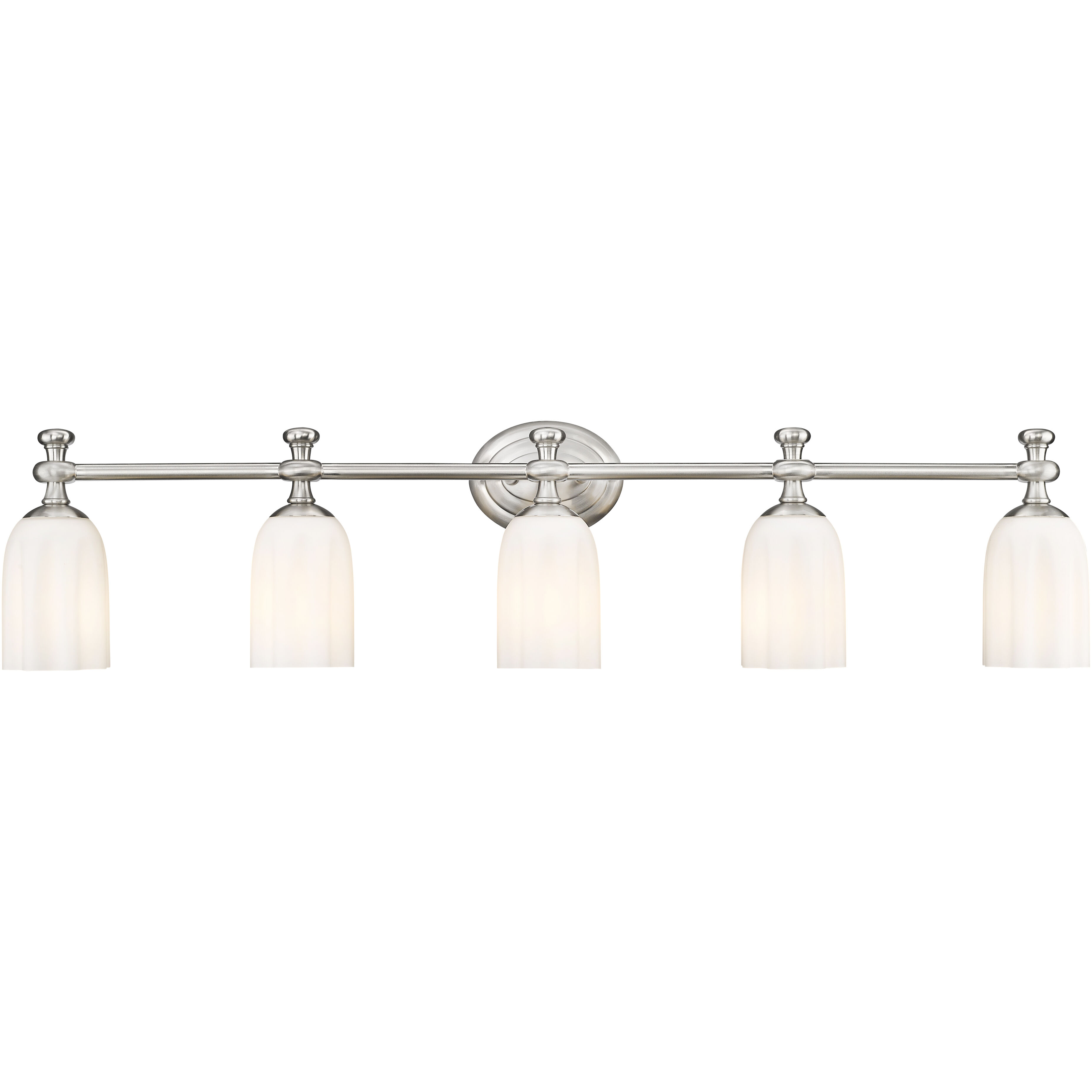 Orion 5 Light 40.25 inch Brushed Nickel Bath Vanity Light Wall Light