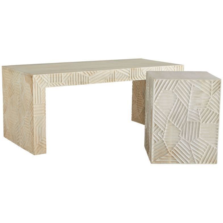 Marsh Whitewash Bench/Cocktail Table