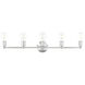 Lansdale 5 Light 34 inch Polished Chrome Vanity Sconce Wall Light