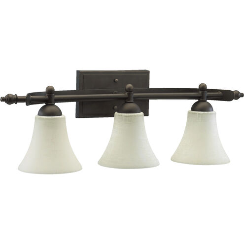 Aspen 3 Light 27.25 inch Oiled Bronze Vanity Light Wall Light