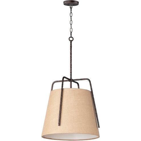 Pitchfork 1 Light 19 inch Oil Rubbed Bronze Single Pendant Ceiling Light