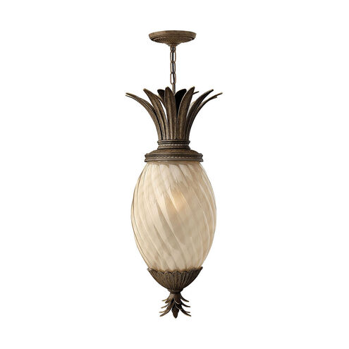 Plantation LED 13 inch Pearl Bronze Outdoor Hanging Lantern