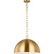 ED Ellen DeGeneres Whare 1 Light 24 inch Burnished Brass Pendant Ceiling Light
