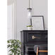 Jenner 1 Light 4.75 inch Matte Black and Gold Pendant Ceiling Light