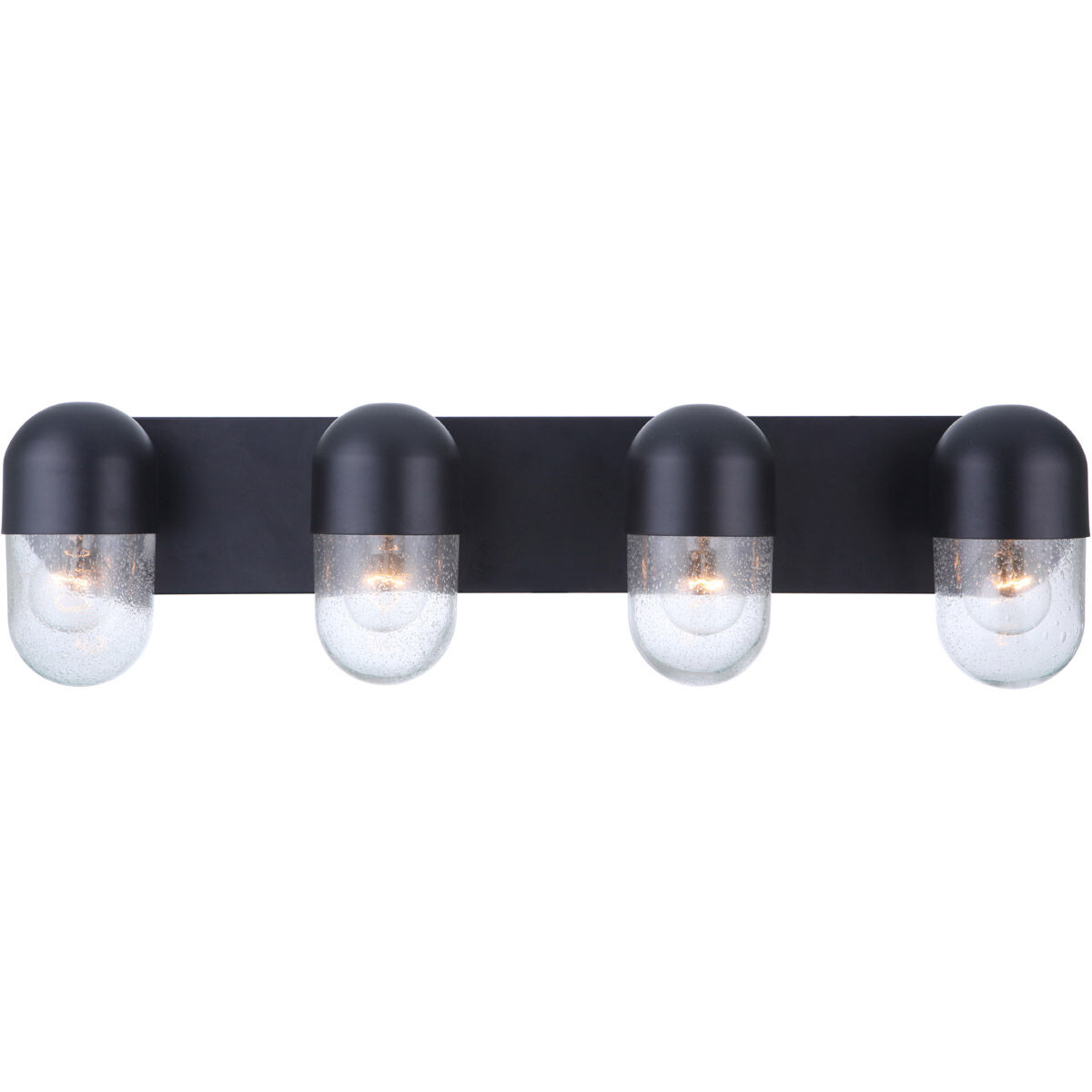 Pill 4 Light 31.38 inch Flat Black Vanity Light Wall Light
