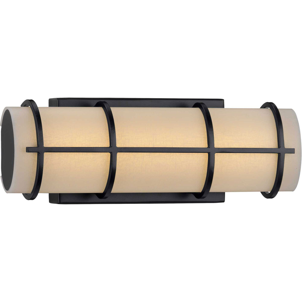 Grid LED LED 14 inch Black Linear Bath Vanity Wall Light, Progress LED