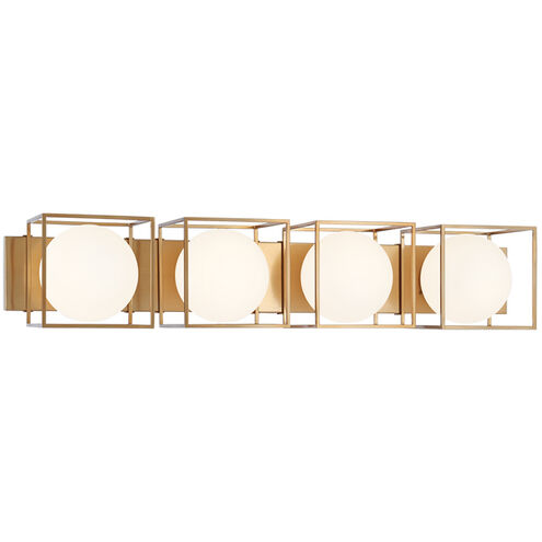 Squircle Wall Sconce Wall Light in Aged Gold Brass