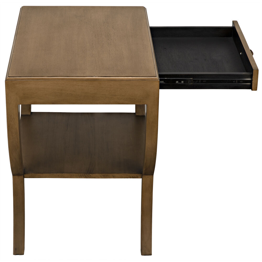 Maude 30 X 28.5 inch Saddle Brown Side Table