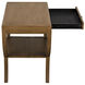 Maude 30 X 28.5 inch Saddle Brown Side Table