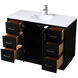 Hayes 48 X 22 X 35 inch Black Vanity Sink Set