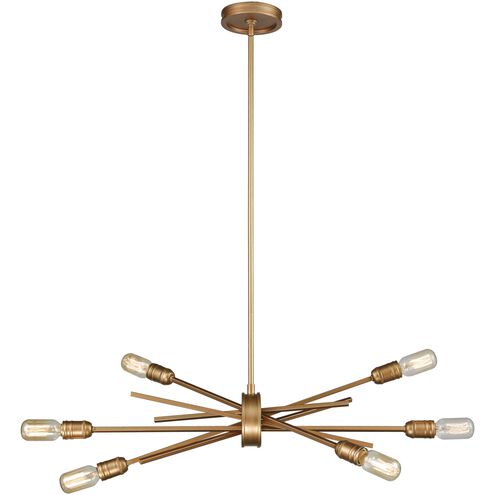 Xenia 6 Light 31 inch Matte Gold Chandelier Ceiling Light