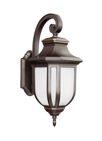 Childress 1 Light 21.25 inch Antique Bronze Outdoor Wall Lantern, Large