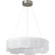 Sean Lavin Stratos LED 30.6 inch Frost/Satin Nickel Chandelier Ceiling Light, Integrated LED