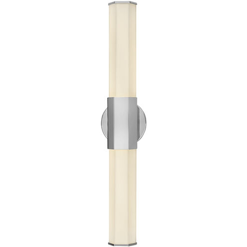 Facet LED 26 inch Polished Nickel Vanity Light Wall Light, Vertical