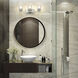 Jacqueline 3 Light 22.75 inch Brushed Nickel Bathroom Vanity Wall Light