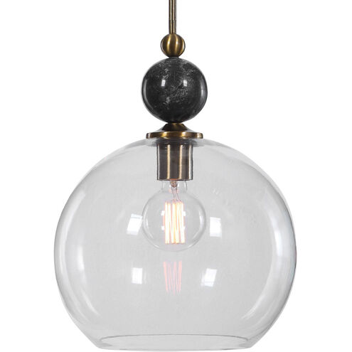 Mendota 1 Light 14 inch Oxidized Aged Brass Pendant Ceiling Light