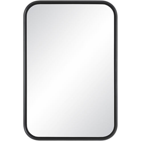 Kaja 36 X 24 inch Matte Black Wall Mirror