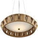Plunge LED 30 inch Brass Chandelier Ceiling Light