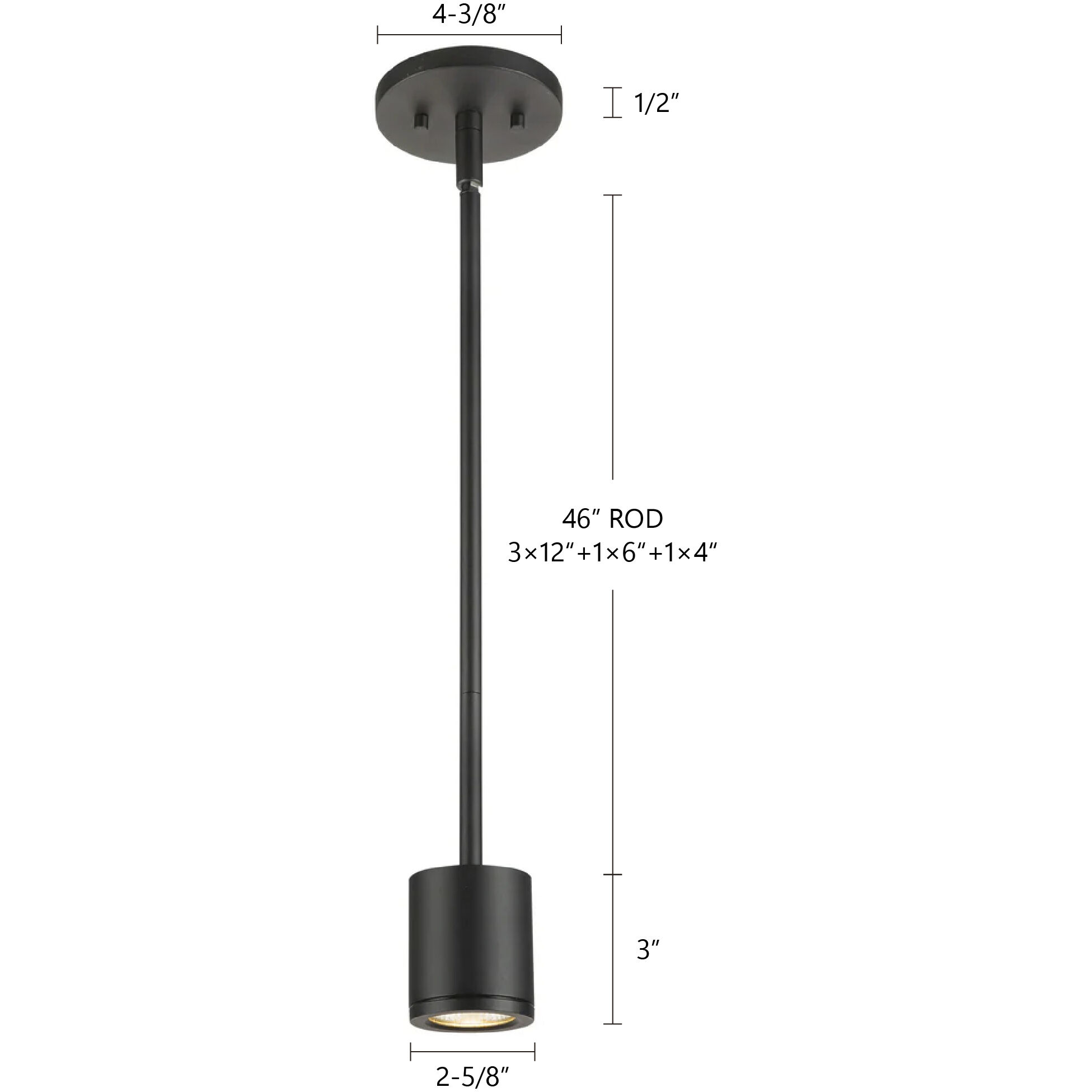 Nordic LED 2.63 inch White Exterior Pendant