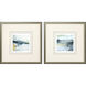Abstract Blue and Black and Green and Yellow Framed Art