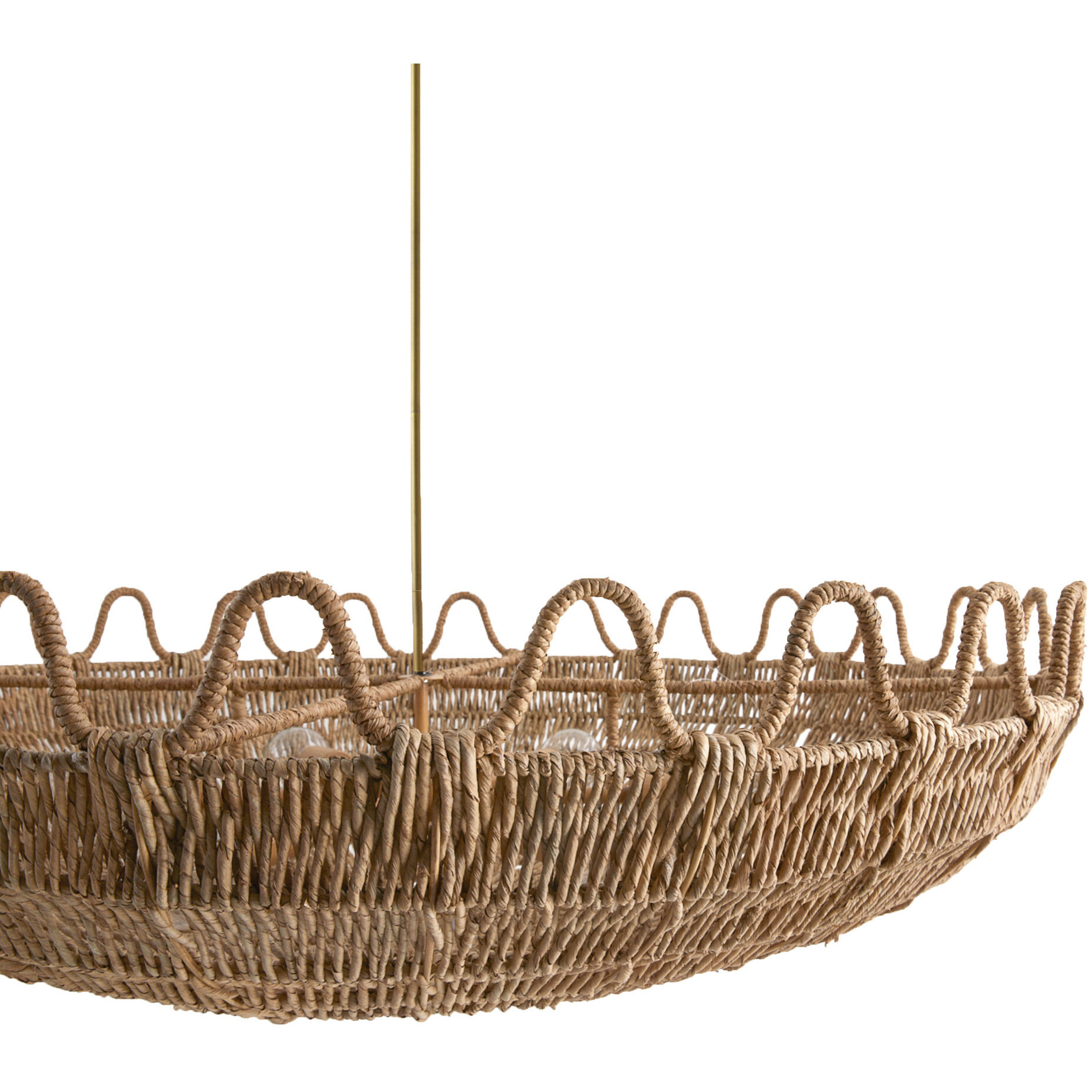 Mar 6 Light 46 inch Natural Chandelier Ceiling Light