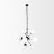 Barbara 31.5 inch Black Chandelier Ceiling Light