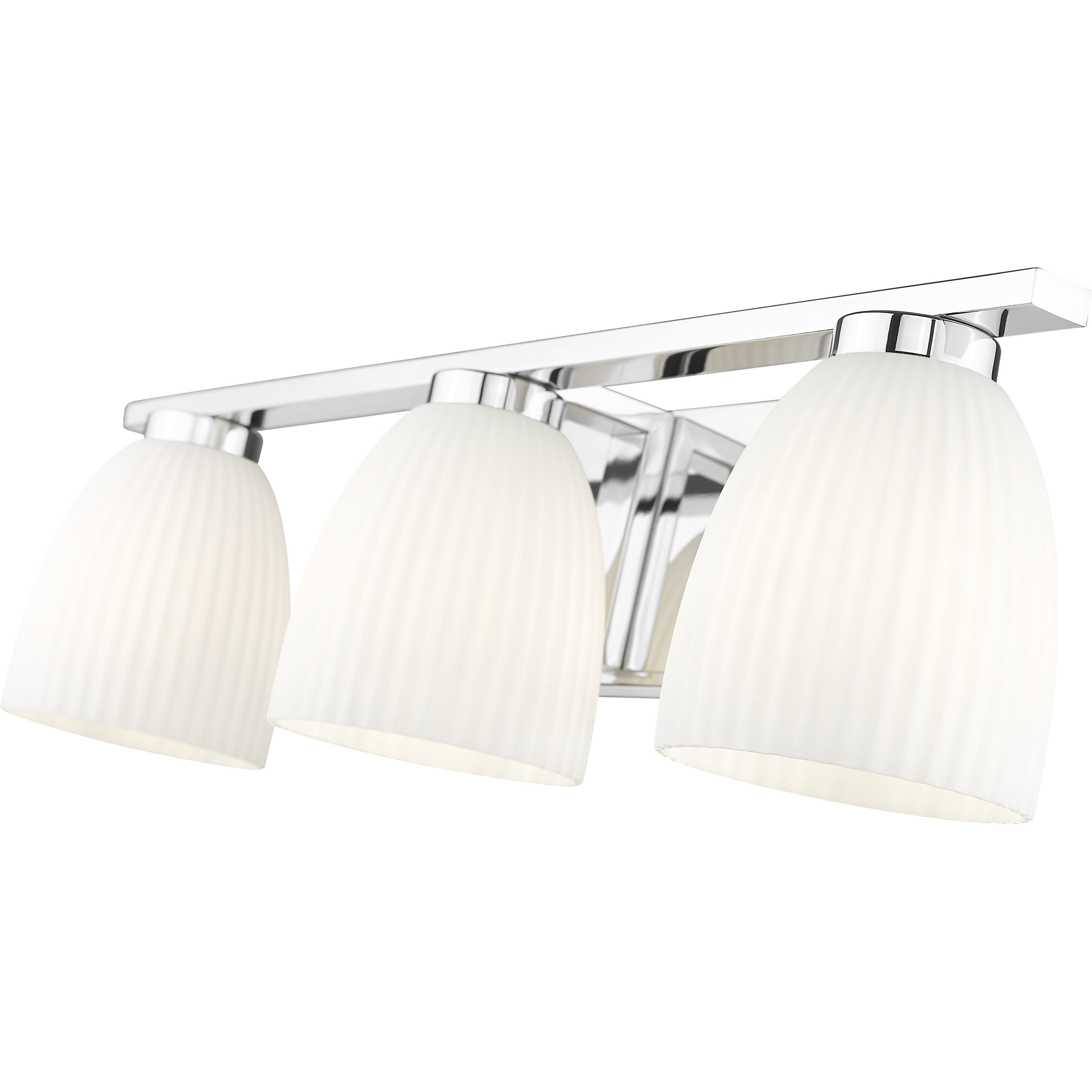 Naya 3 Light 24 inch Chrome Bath Vanity Light Wall Light