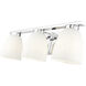 Naya 3 Light 24 inch Chrome Bath Vanity Light Wall Light