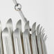 Suzanne Kasler Leslie LED 17.75 inch Burnished Silver Leaf Chandelier Ceiling Light